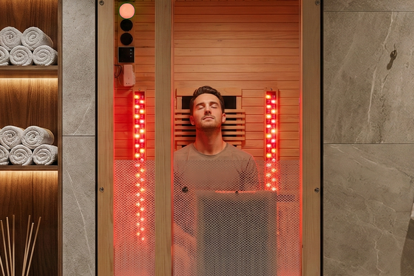 Arki Solo 170°F 1-Person Red Light Therapy Dual-Therapy Sauna Suite