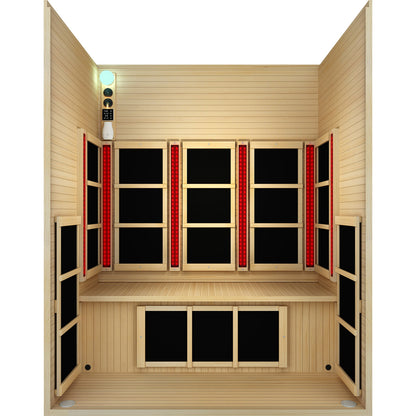 Arki Trio 170°F 3-Person Red Light Therapy Dual-Therapy Sauna Suite