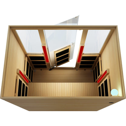 Arki Trio 170°F 3-Person Red Light Therapy Dual-Therapy Sauna Suite